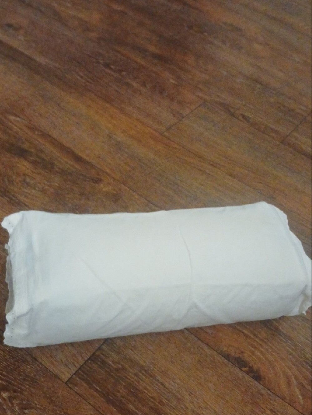 White Cylindrical Bolster Pillow - Picture 5 of 8